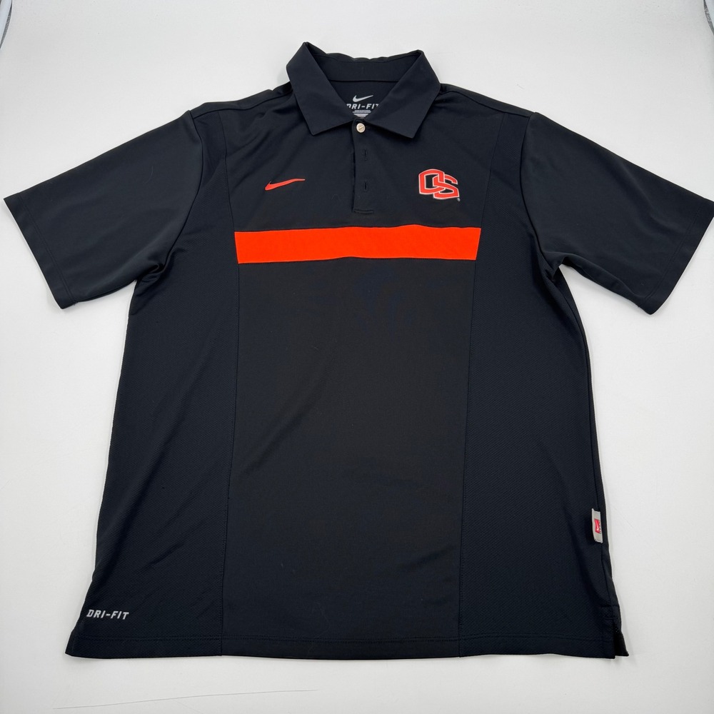Nike Dri-FIT Polo Shirt Oregon State Beavers‎ Athletic Golf Black M